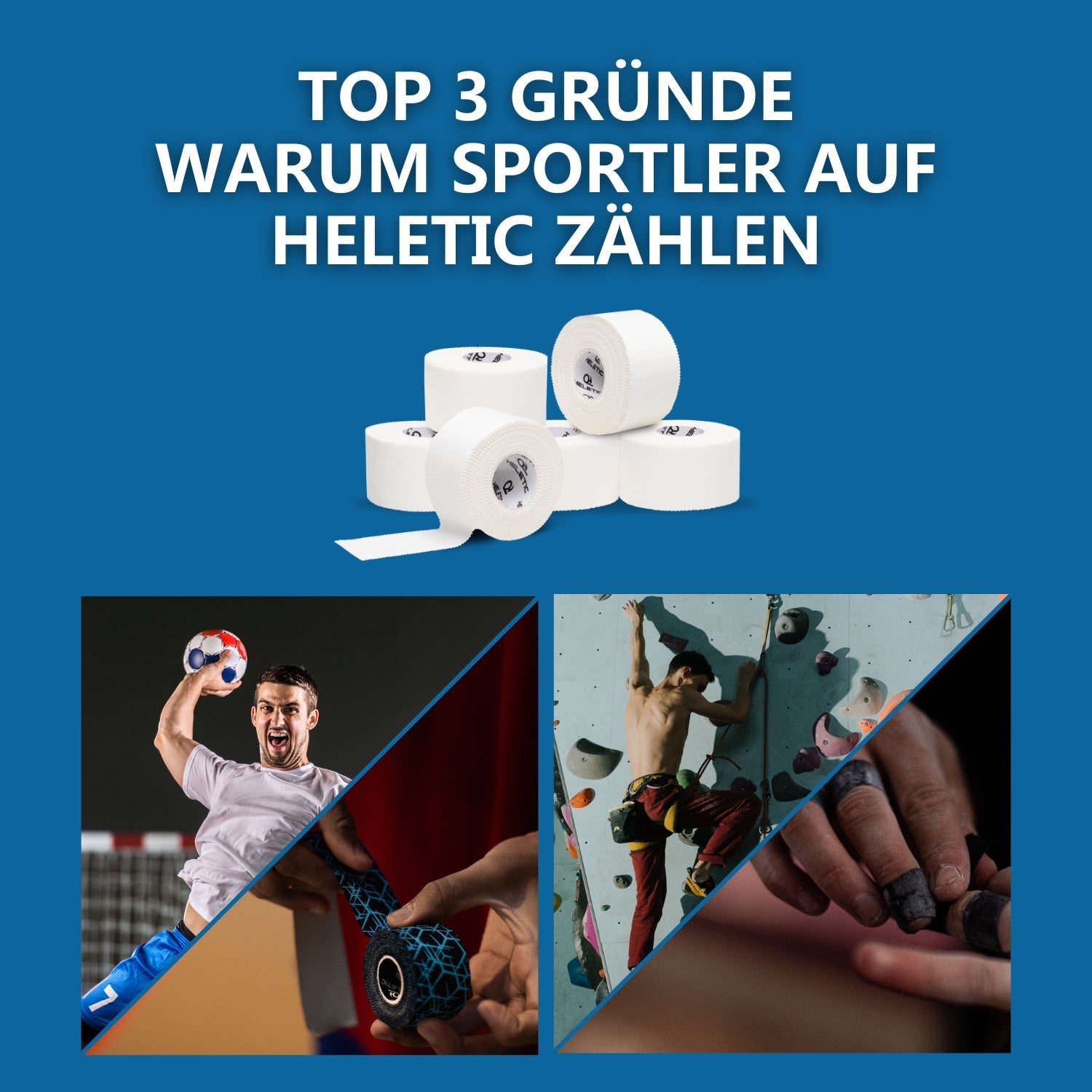 Top 3 Gründe warum Sportler auf HELETIC Tape zählen